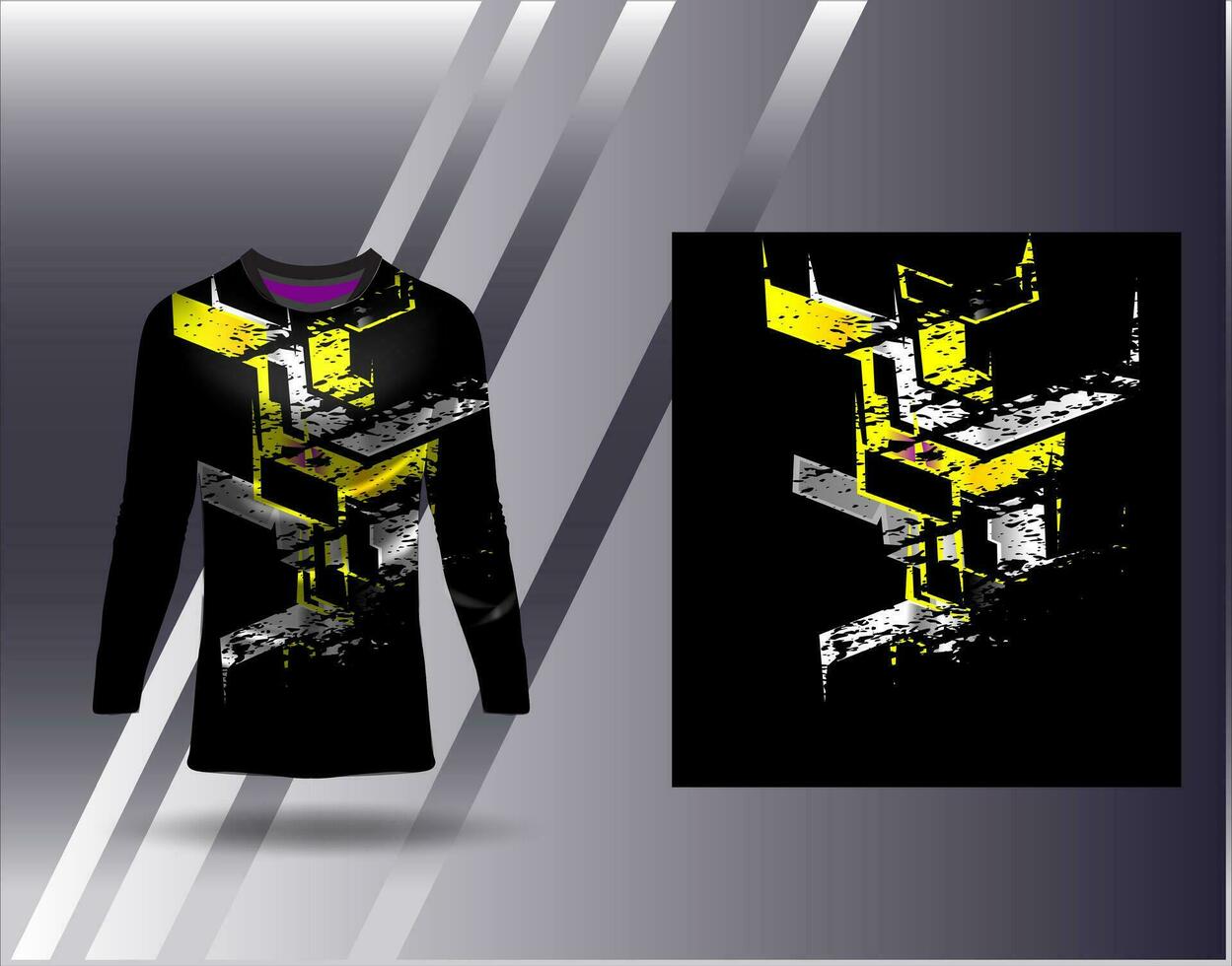 sport- Jersey en t-shirt sjabloon sport- ontwerp voor Amerikaans voetbal racing gaming Jersey vector