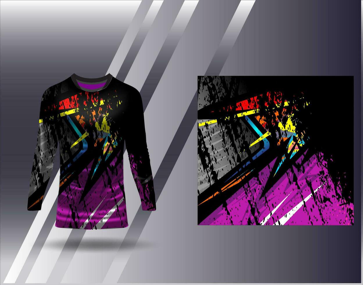 sport- Jersey en t-shirt sjabloon sport- ontwerp voor Amerikaans voetbal racing gaming Jersey vector