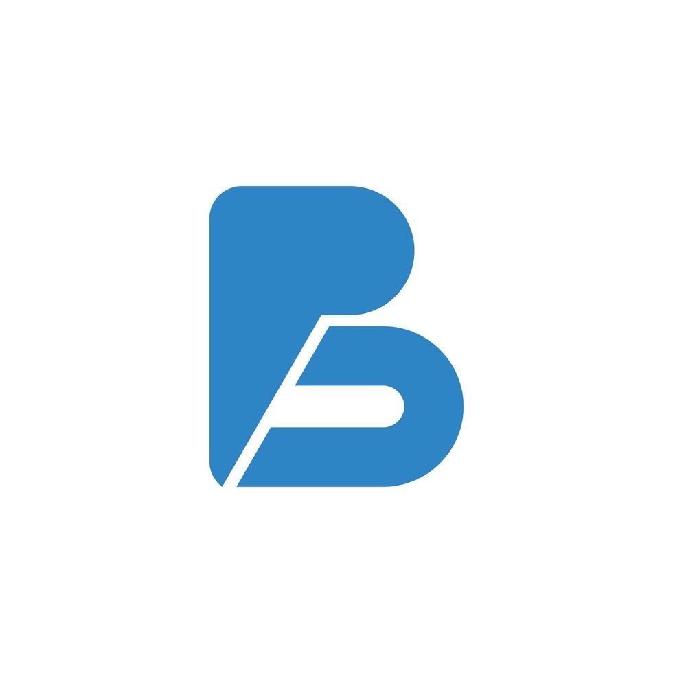 brief b logo ontwerp icoon vector met modern stijl