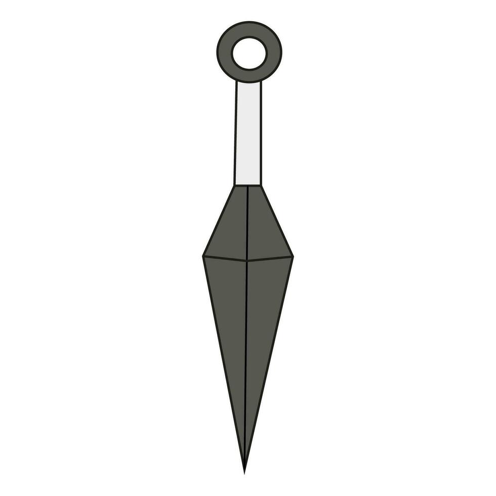 vector illustratie van een dolk, zwaard. allemaal elementen zijn geïsoleerd