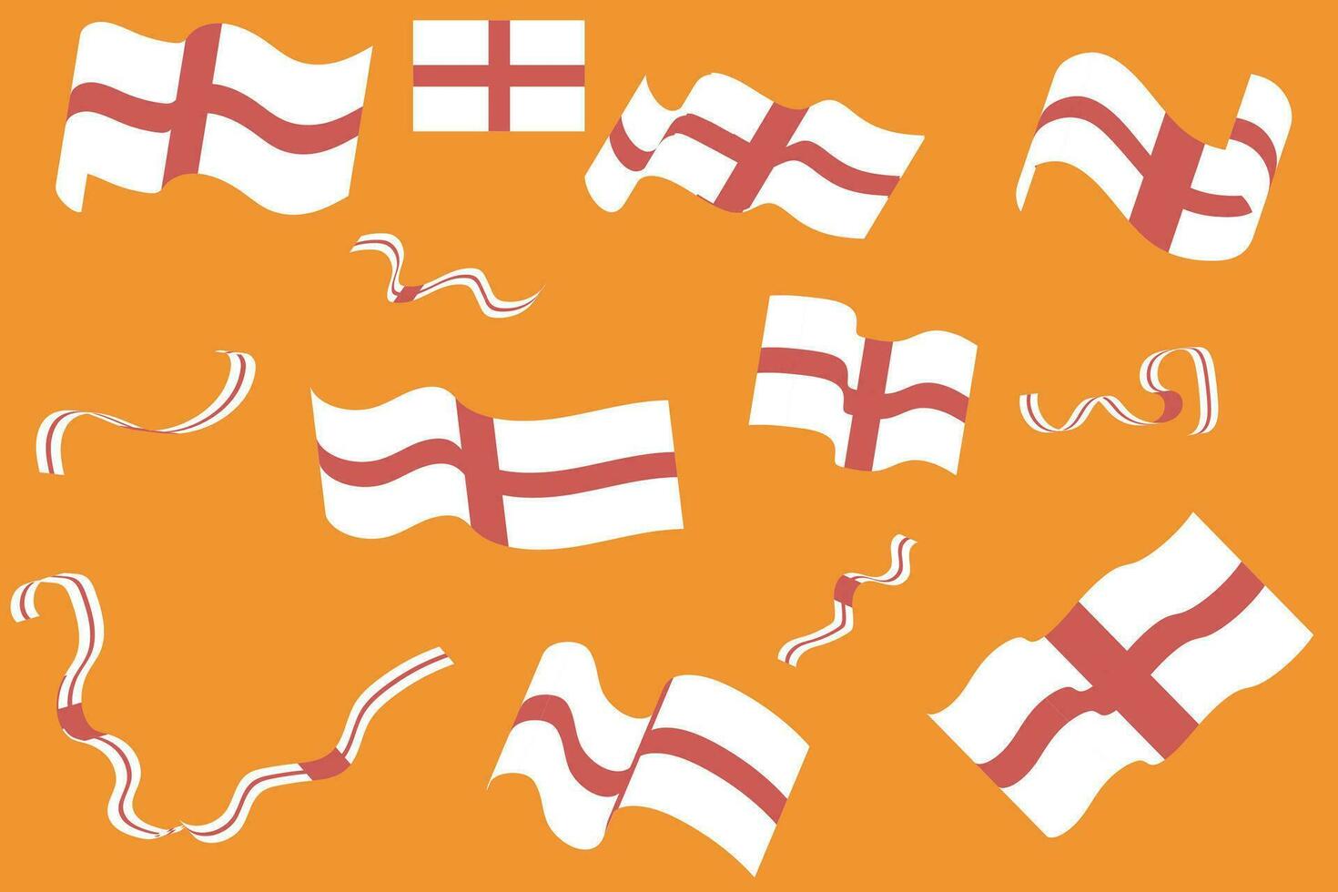 vector reeks vlag en lint Engeland