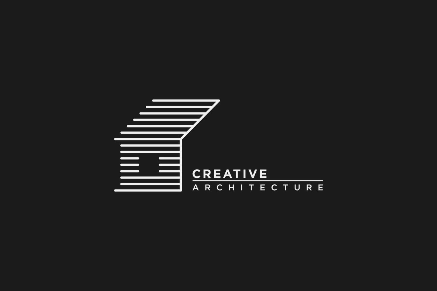 creatief architectuur logo en icoon vector