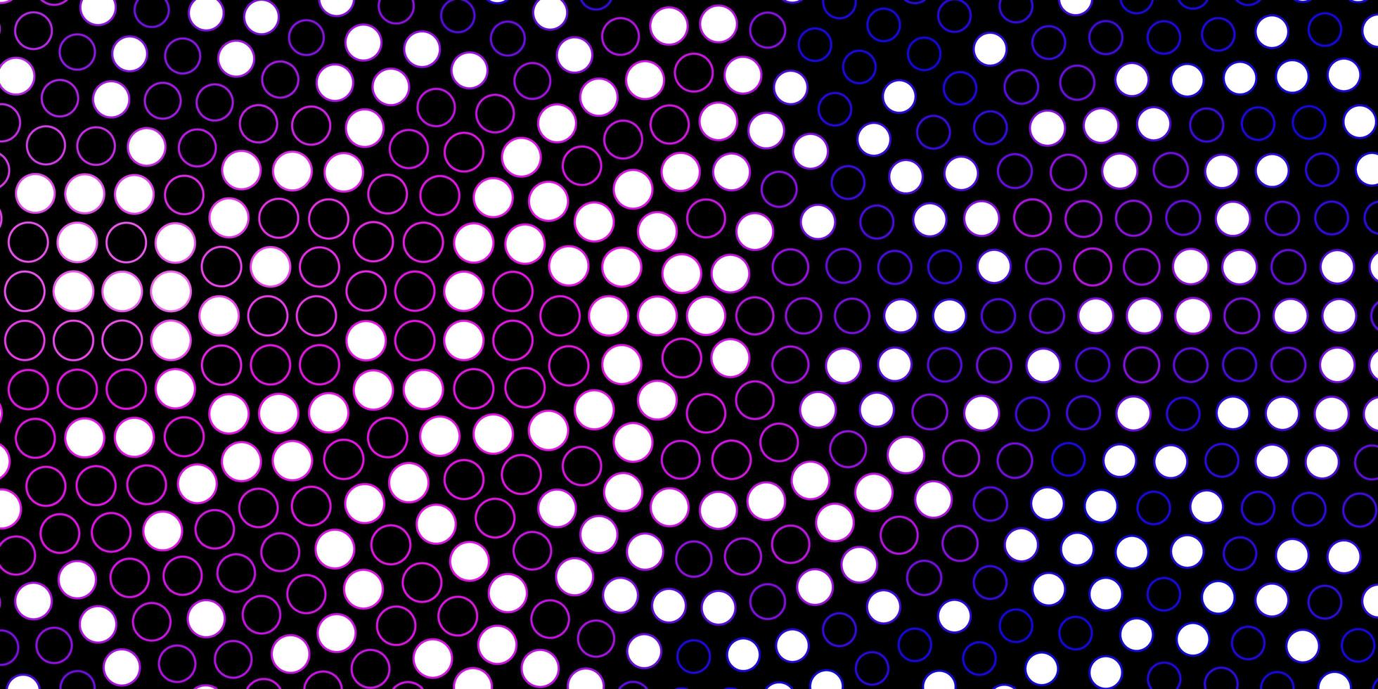donker paars, roze vector patroon met cirkels. abstracte illustratie met kleurrijke vlekken in natuurstijl. ontwerp voor posters, banners.