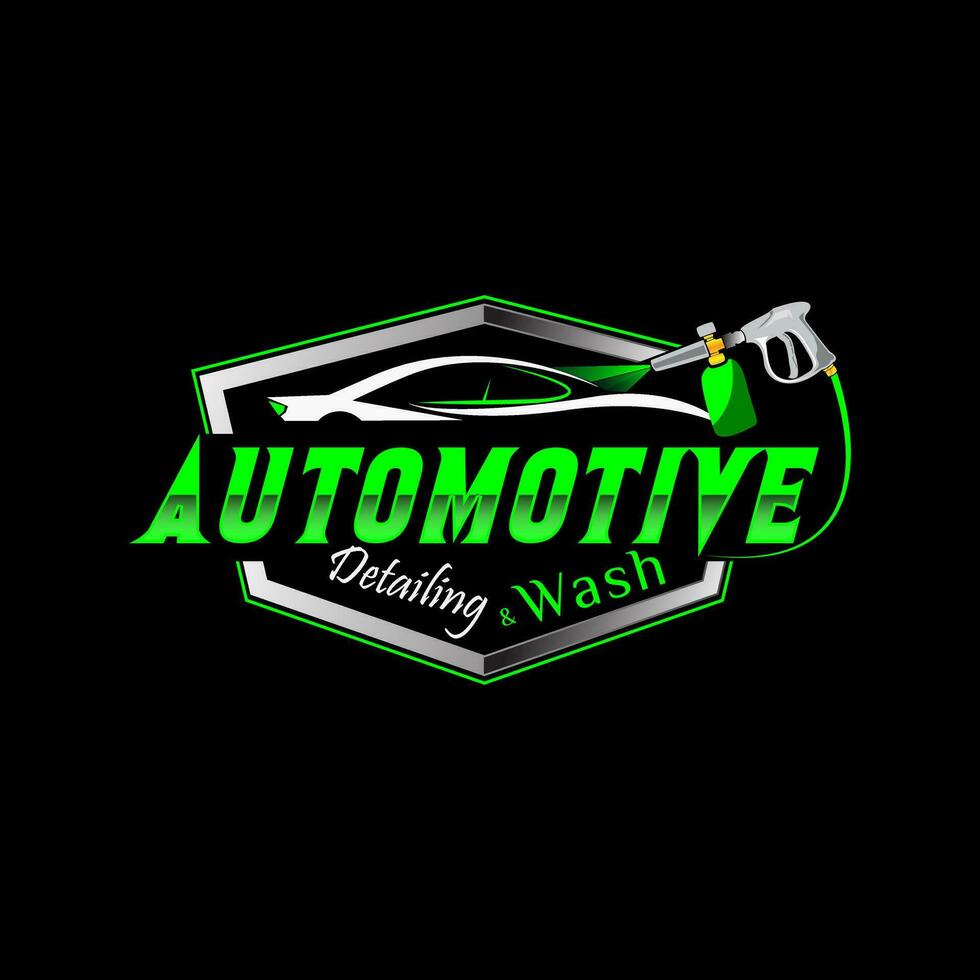 automotive auto illustratie vector grafisch van auto schijnen wassen en detaillering onderhoud logo ontwerp sjabloon