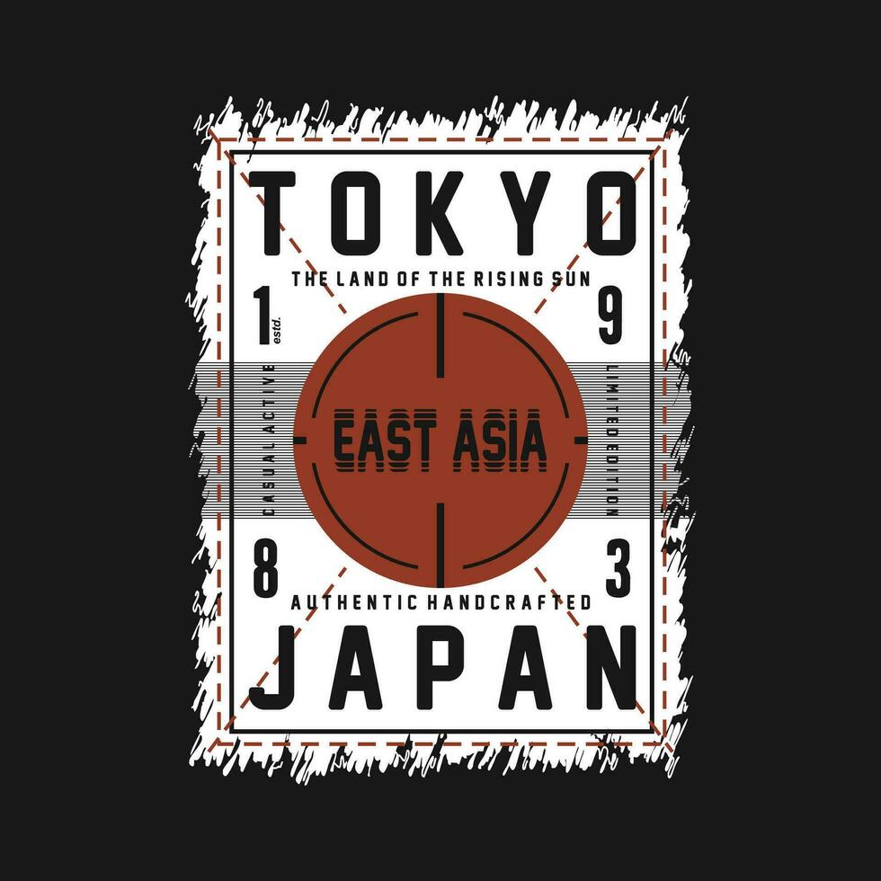 abstract vlag typografie vector, illustratie, voor afdrukken t shirt, met tokyo Japan modern stijl vector