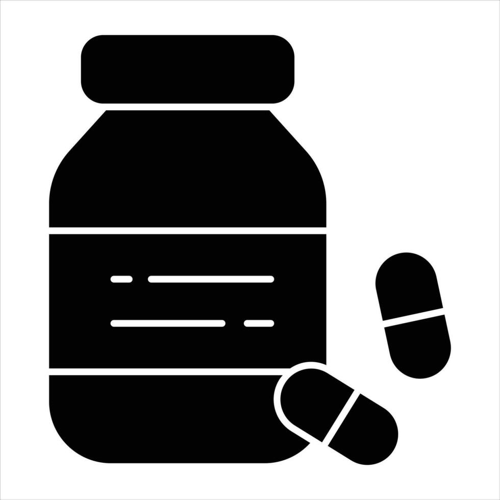 drug glyph icoon ontwerp stijl vector