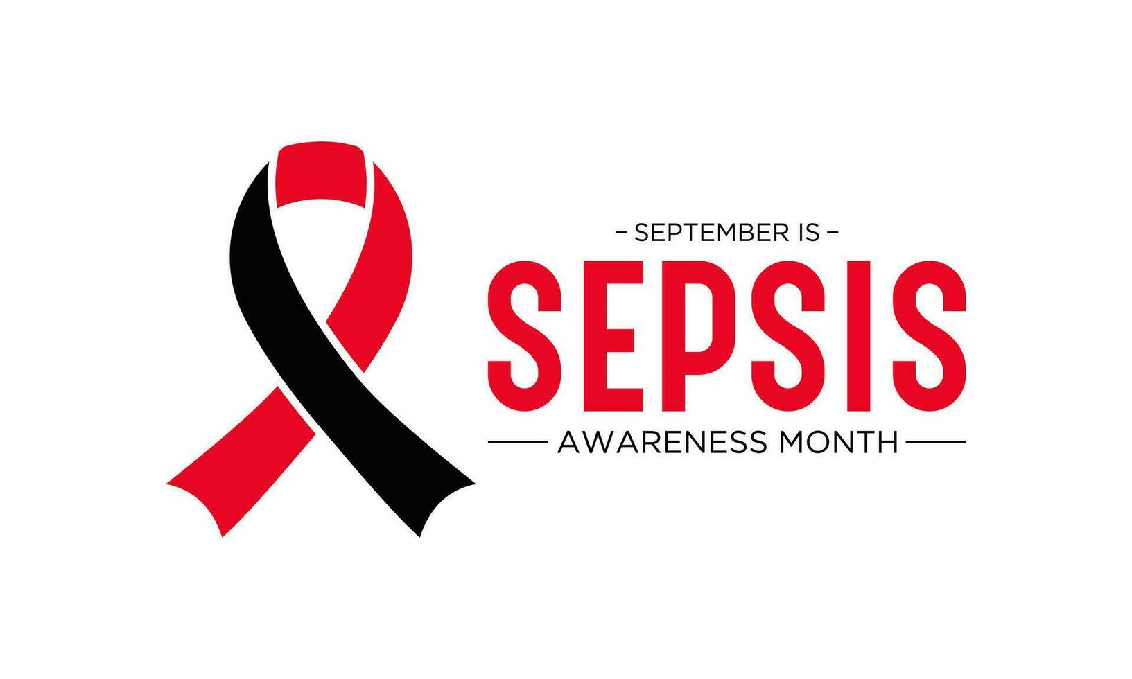 sepsis bewustzijn maand is opgemerkt elke jaar in september. september is sepsis bewustzijn maand. vector sjabloon voor banier, groet kaart, poster met achtergrond. vector illustratie.