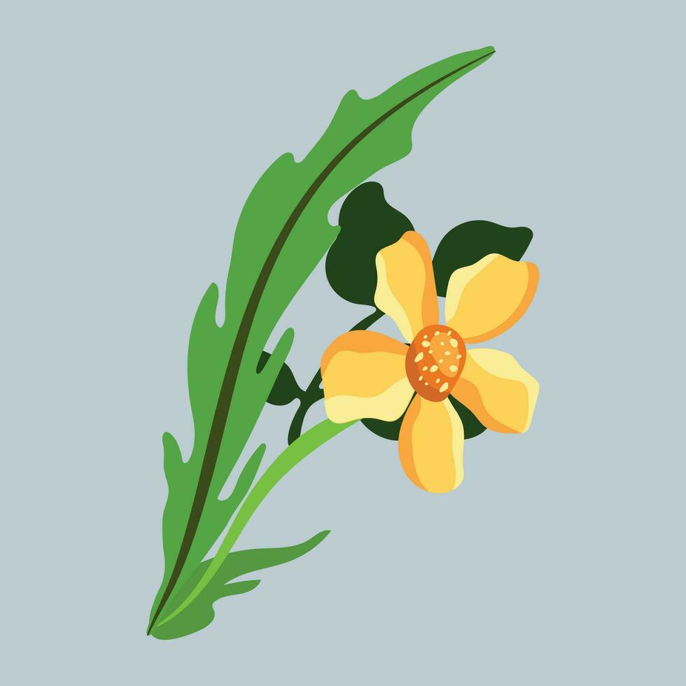 gele bloem ontwerp vector