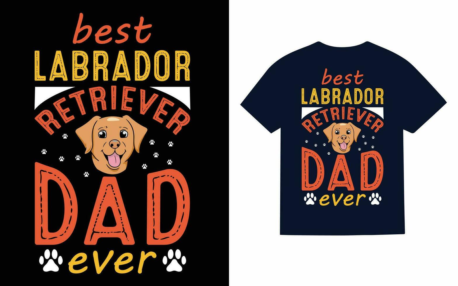 labrador retriever hond t-shirt ontwerp, typografie, vector, t overhemd vector