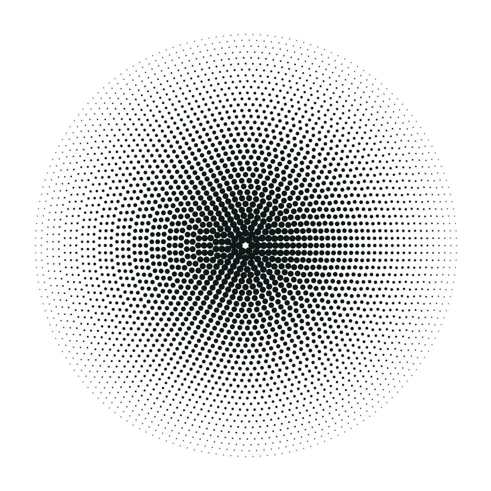 halftone cirkels, halftone dots patroon. vector halftone meetkundig stippen.