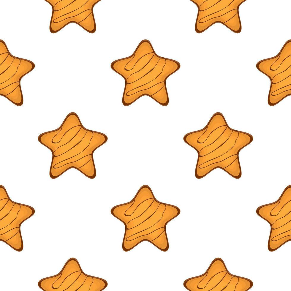 patroon eigengemaakt koekje verschillend smaak in gebakje biscuit vector