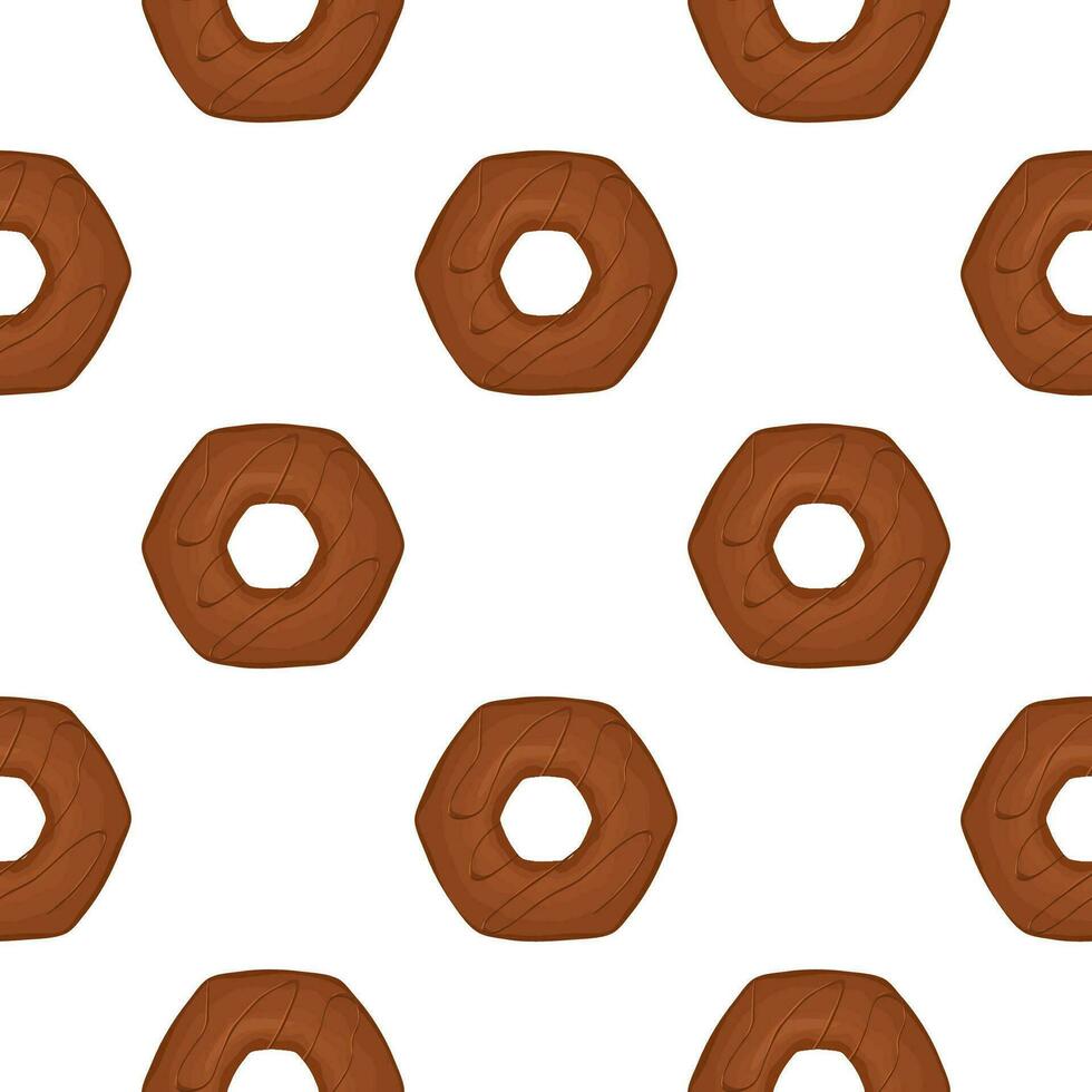 patroon eigengemaakt koekje verschillend smaak in gebakje biscuit vector