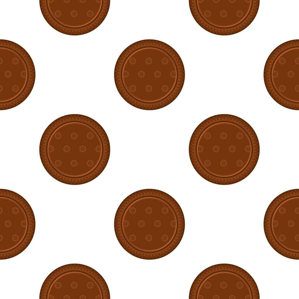 patroon eigengemaakt koekje verschillend smaak in gebakje biscuit vector