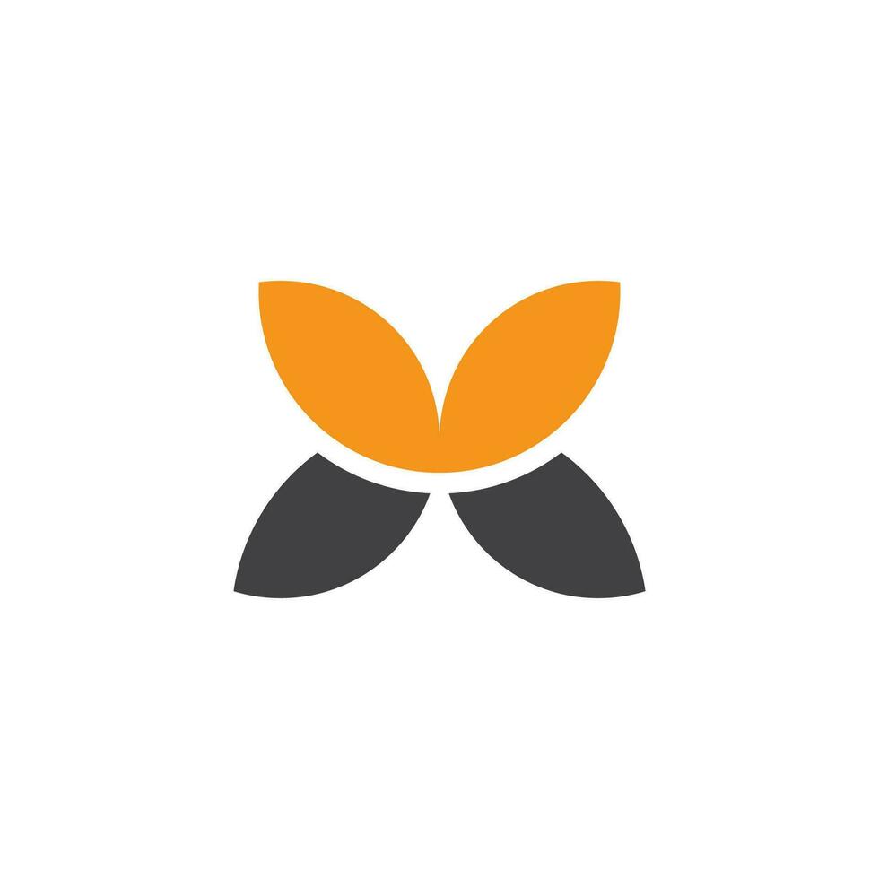eenvoudige geometrische abstracte butterfky symbool logo vector