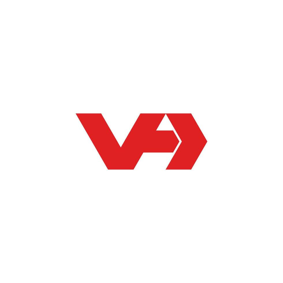 brief va pijl gemakkelijk logo vector