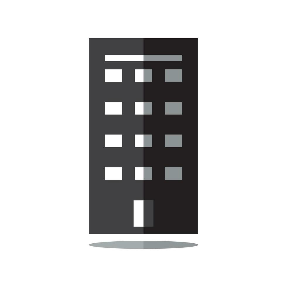 gemakkelijk hotel en kantoor gebouw pictogrammen Aan wit achtergrond. vlak ontwerp stijl. eps 10 vector. vector