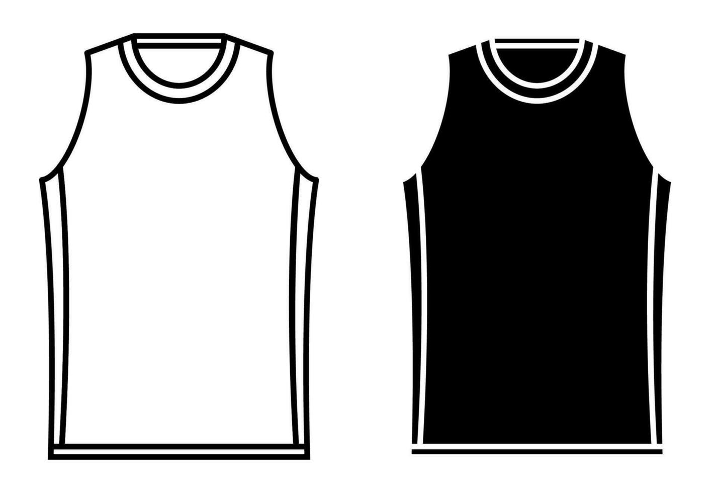 basketbal speler t overhemd icoon. sport- uniform van basketbal speler. lay-out van atleten Aan veld. vector