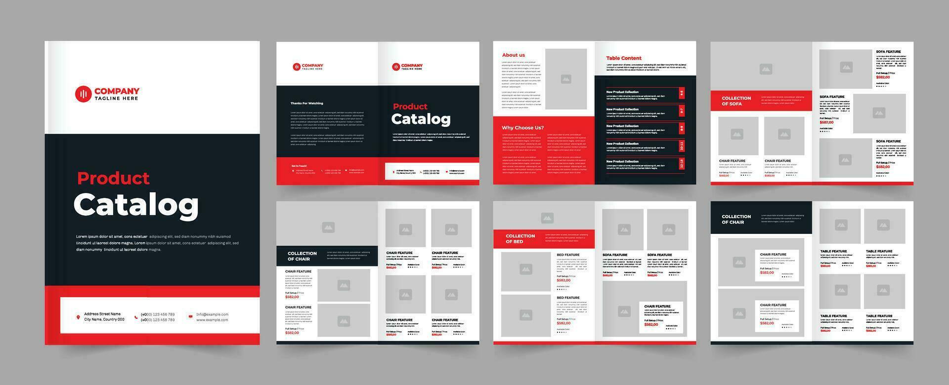 Product catalogus lay-out ontwerp vector