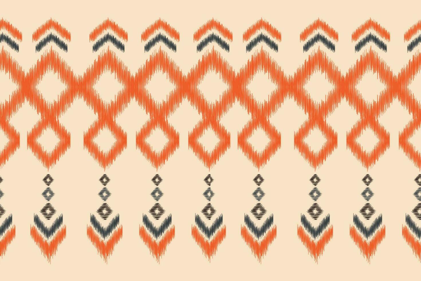 etnisch ikat kleding stof patroon meetkundig stijl.afrikaans ikat borduurwerk etnisch oosters patroon bruin room achtergrond. abstract,vector,illustratie.textuur,kleding,lijst,decoratie,tapijt,motief. vector