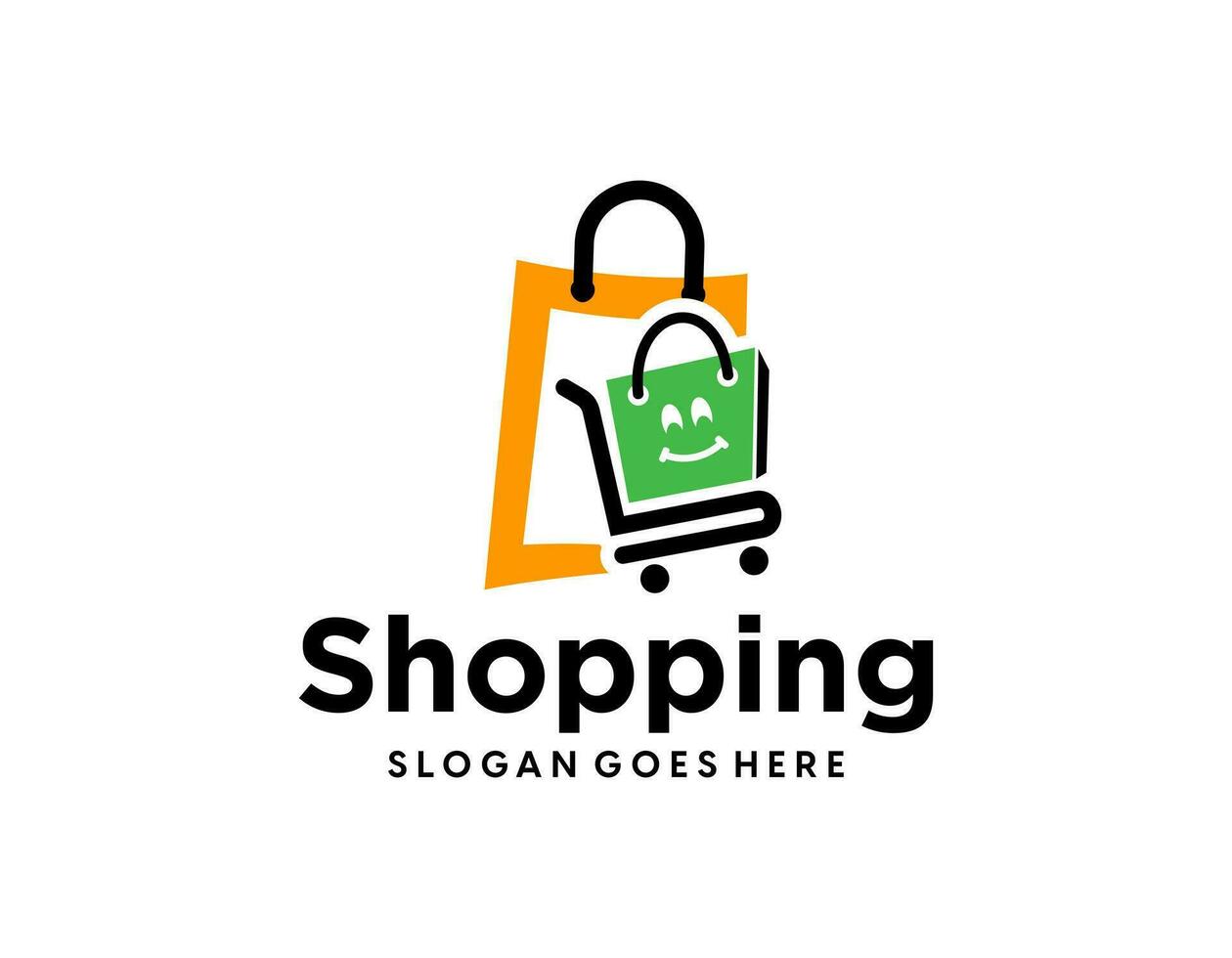 modern online winkel logo ontwerpen sjabloon vector
