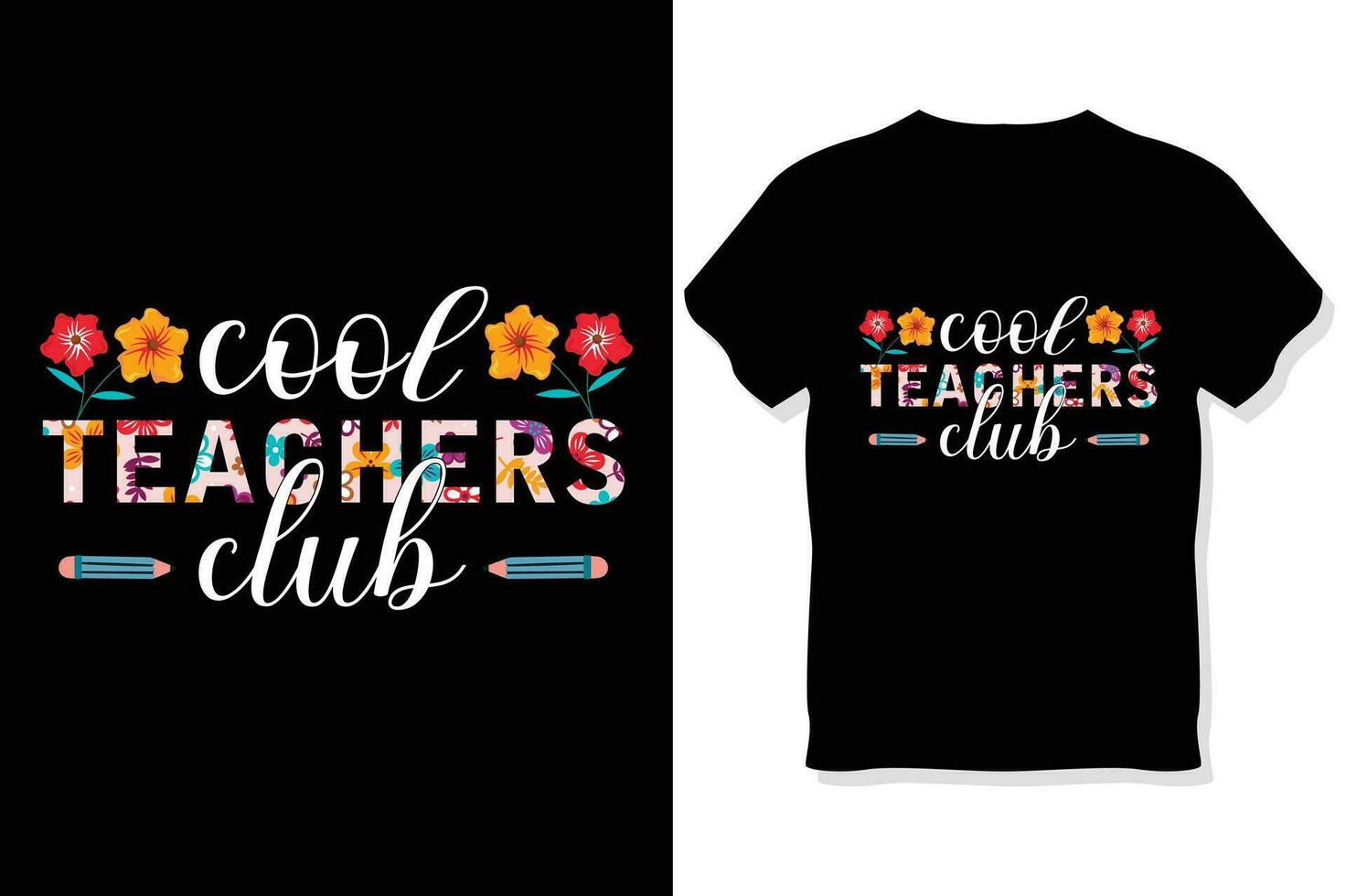 koel leraar club leraar retro golvend leraar typografie t overhemd ontwerp vector