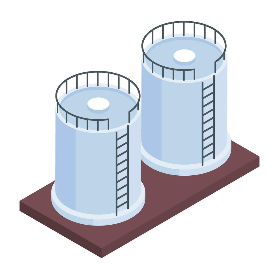 industrieel uitrusting isometrische pictogrammen vector