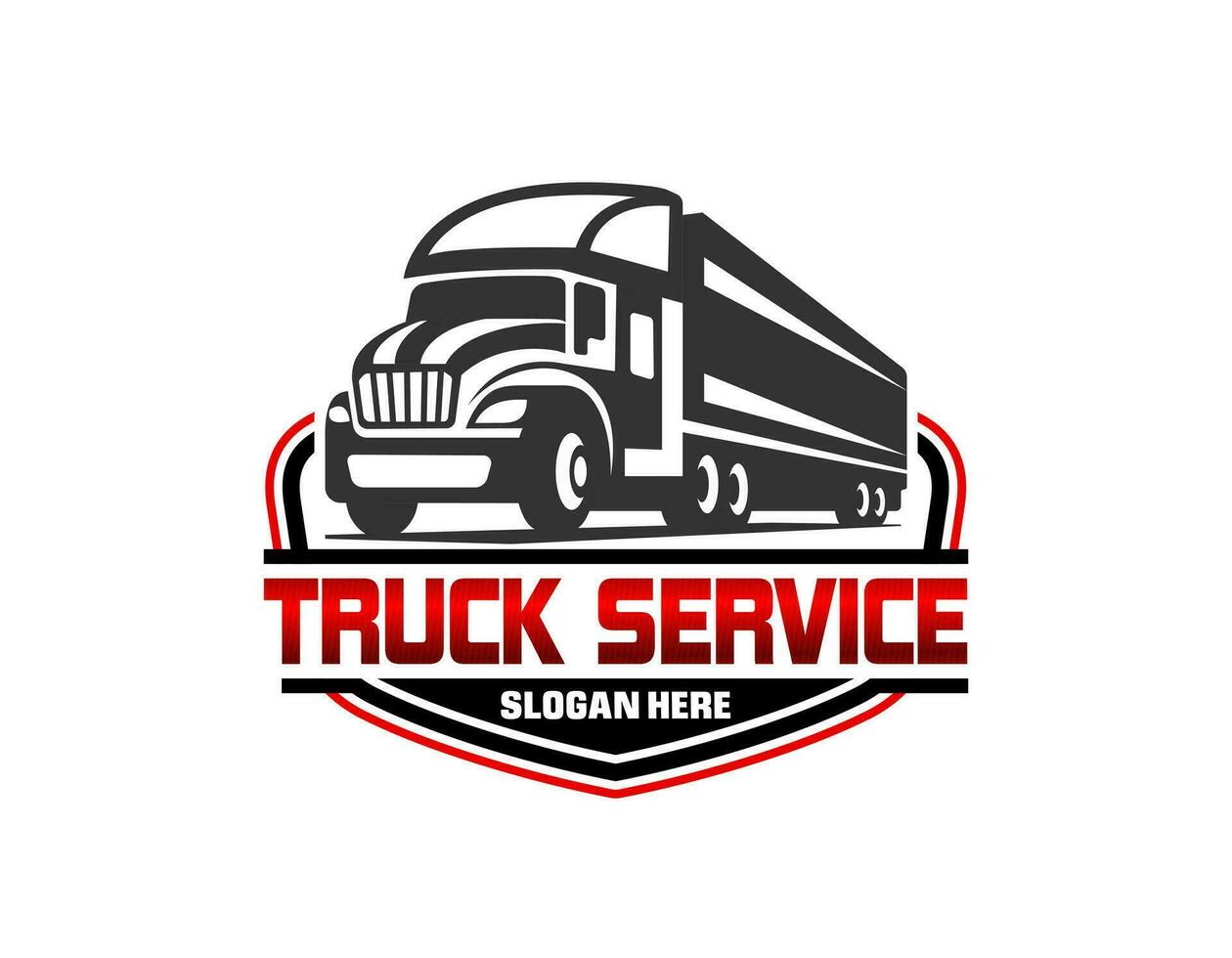 semi vrachtwagen logo embleem logo sjabloon vector