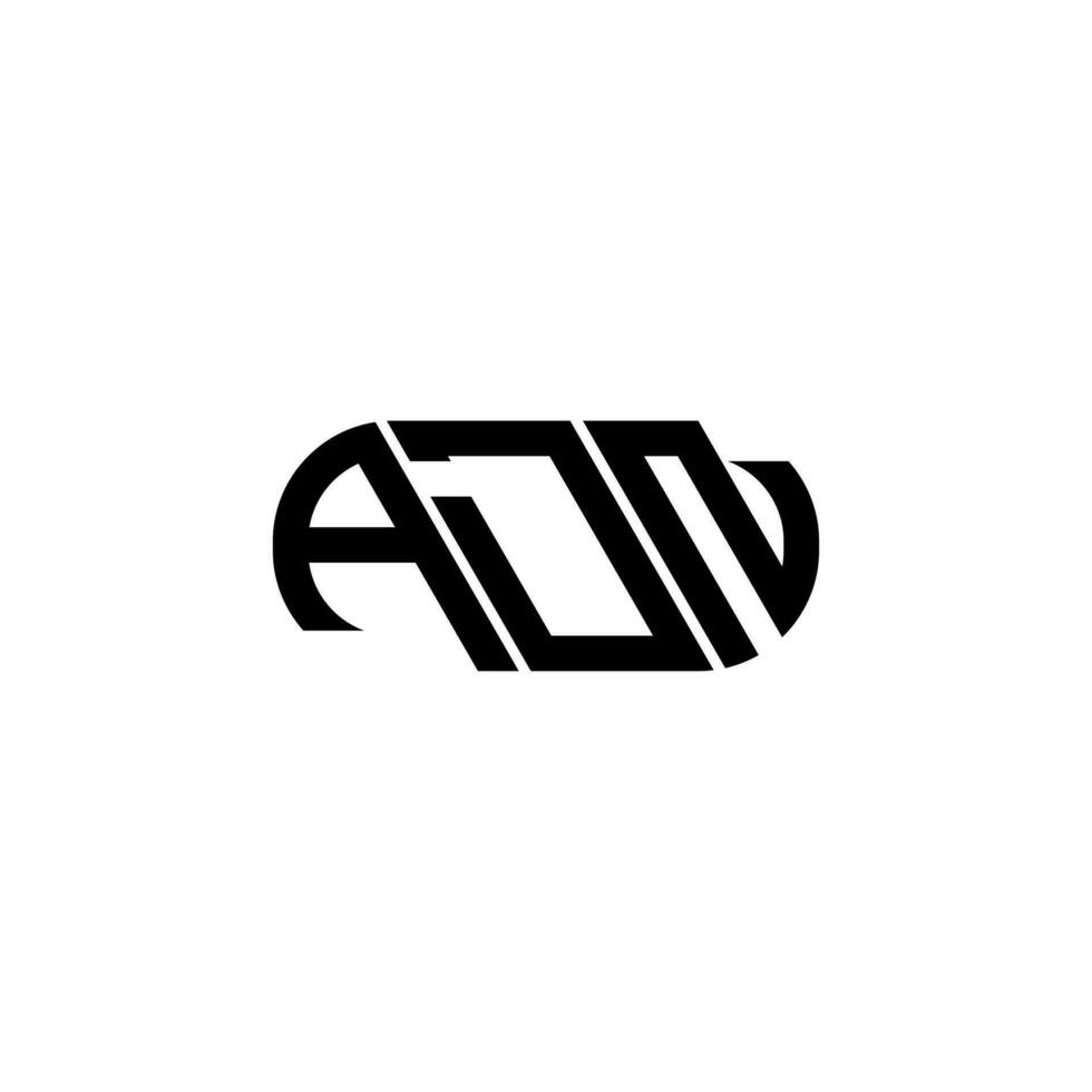 adn brief logo ontwerp. adn creatief initialen brief logo concept. adn brief ontwerp. vector