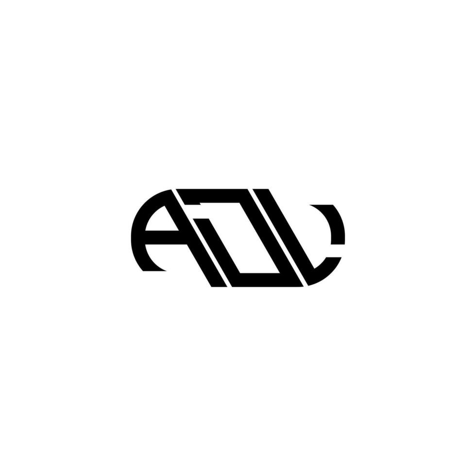 adl brief logo ontwerp. adl creatief initialen brief logo concept. adl brief ontwerp. vector