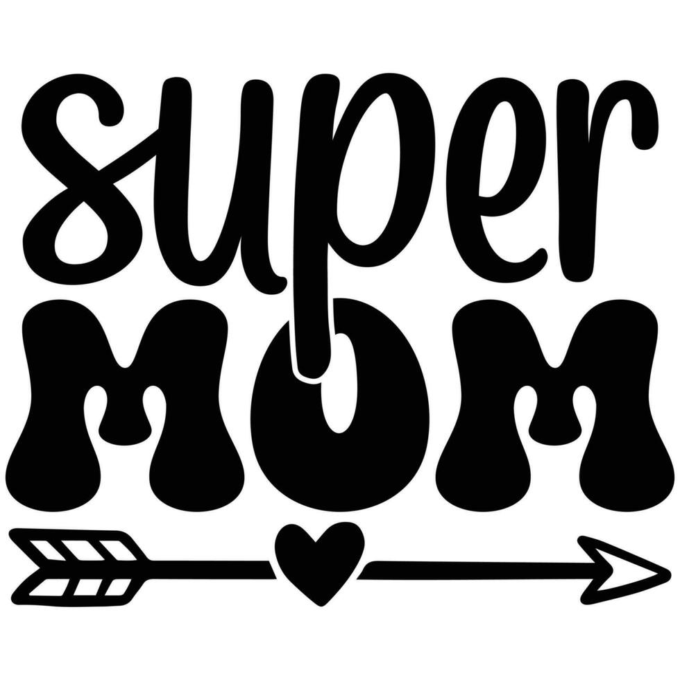 super mam ontwerp vector