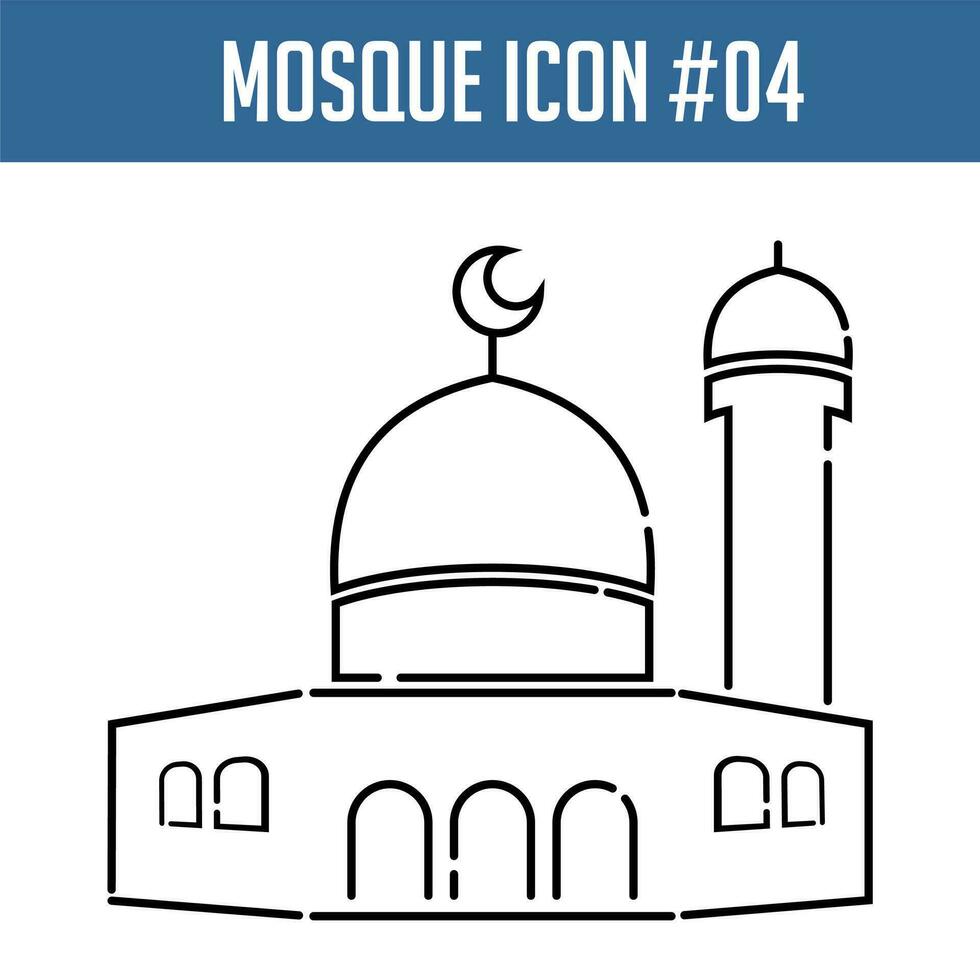 moskee icoon. Islamitisch ontwerp element. vector