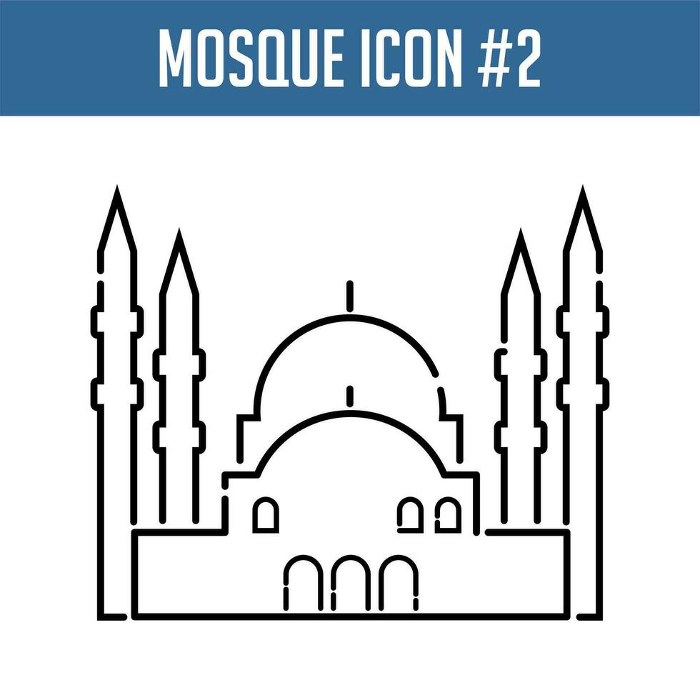 moskee icoon. Islamitisch ontwerp element. vector