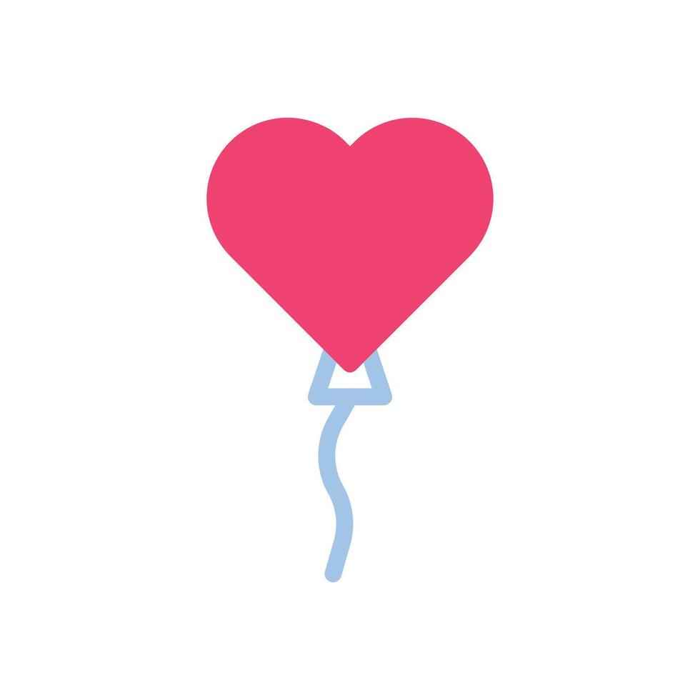 ballon liefde icoon duotoon blauw roze stijl Valentijn illustratie symbool perfect. vector