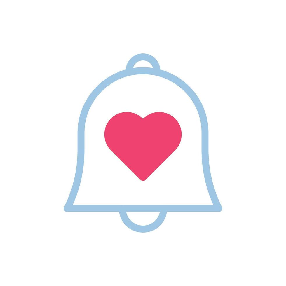 klok liefde icoon duotoon blauw roze stijl Valentijn illustratie symbool perfect. vector