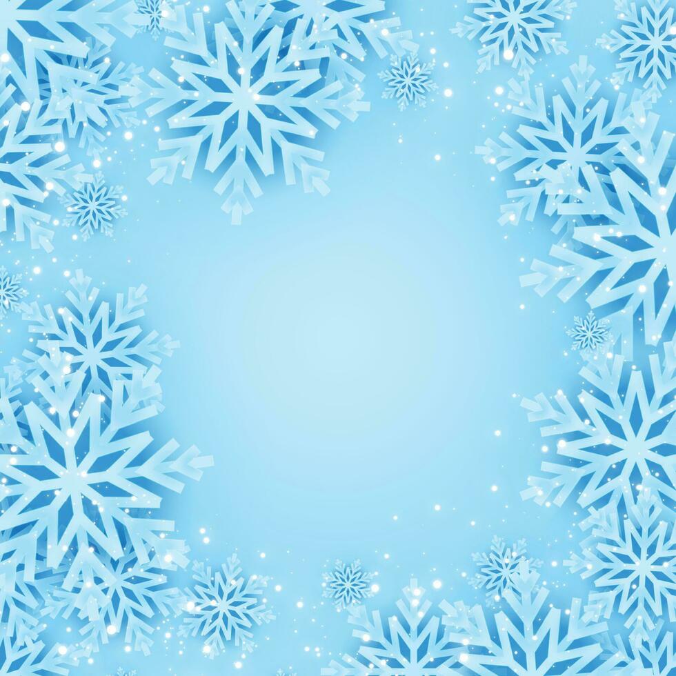 vakantie concept banier samengesteld van elementen van Kerstmis grafisch bronnen. magisch achtergrond met blauw kleur illustratie. winter seizoen ontwerp voor web bladzijde, Promotie, afdrukken. vector ontwerp van eps 10.