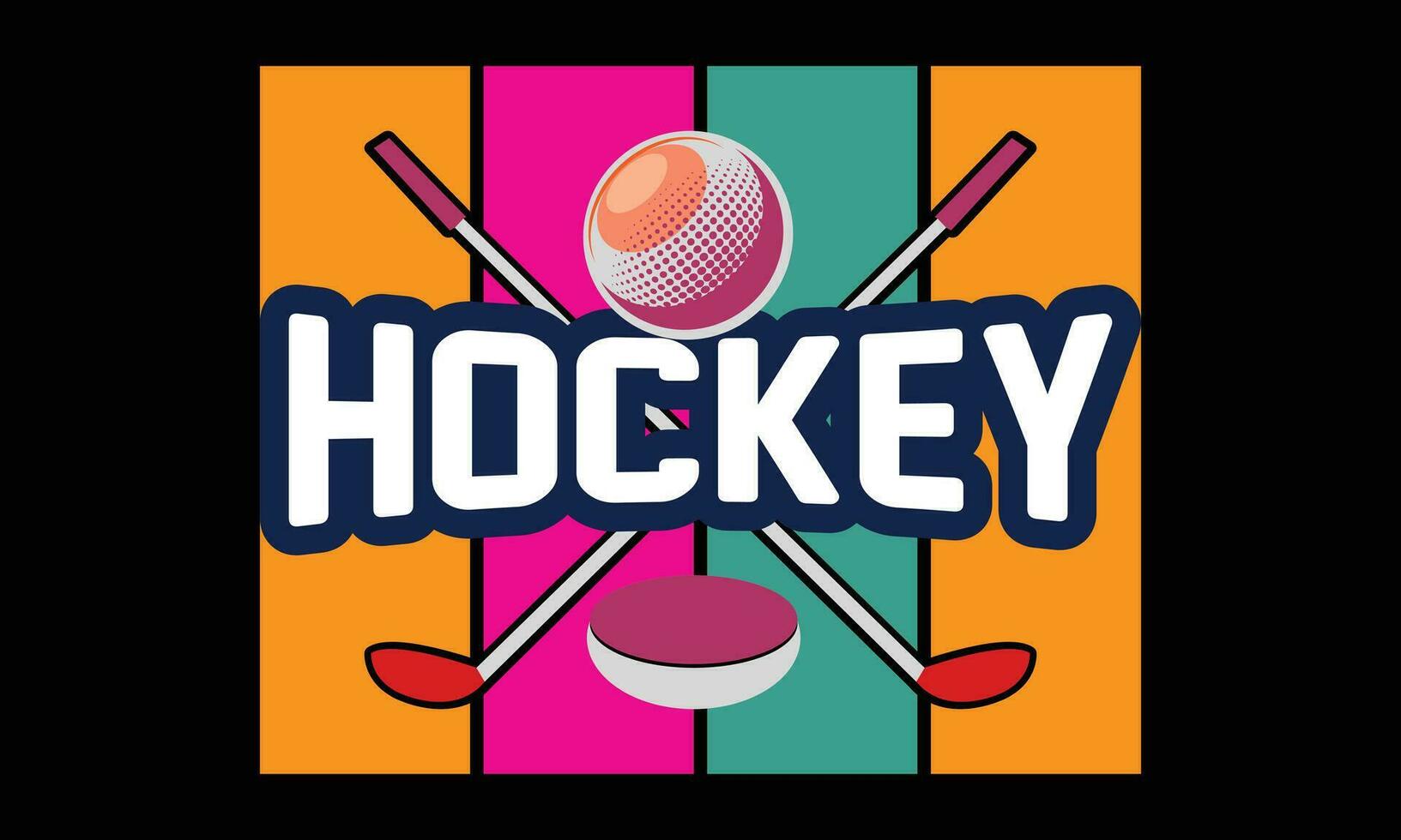 hockey dag vector t-shirt ontwerp.