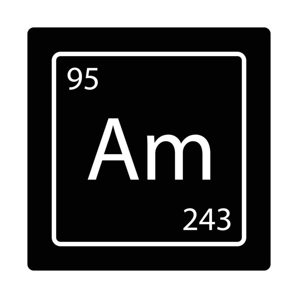 americium icoon vector