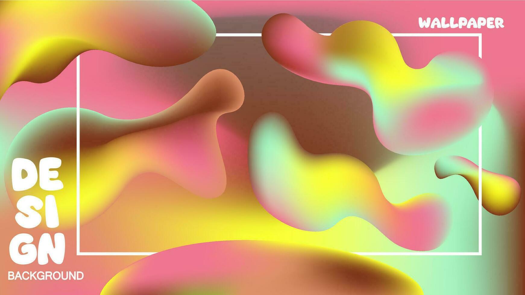 abstract behang ontwerp met kleurrijk vloeistof hellingen in een futuristische en dynamisch stijl. deze vector illustratie is een uitstekend toevoeging naar ieder digitaal verzameling Nee 3