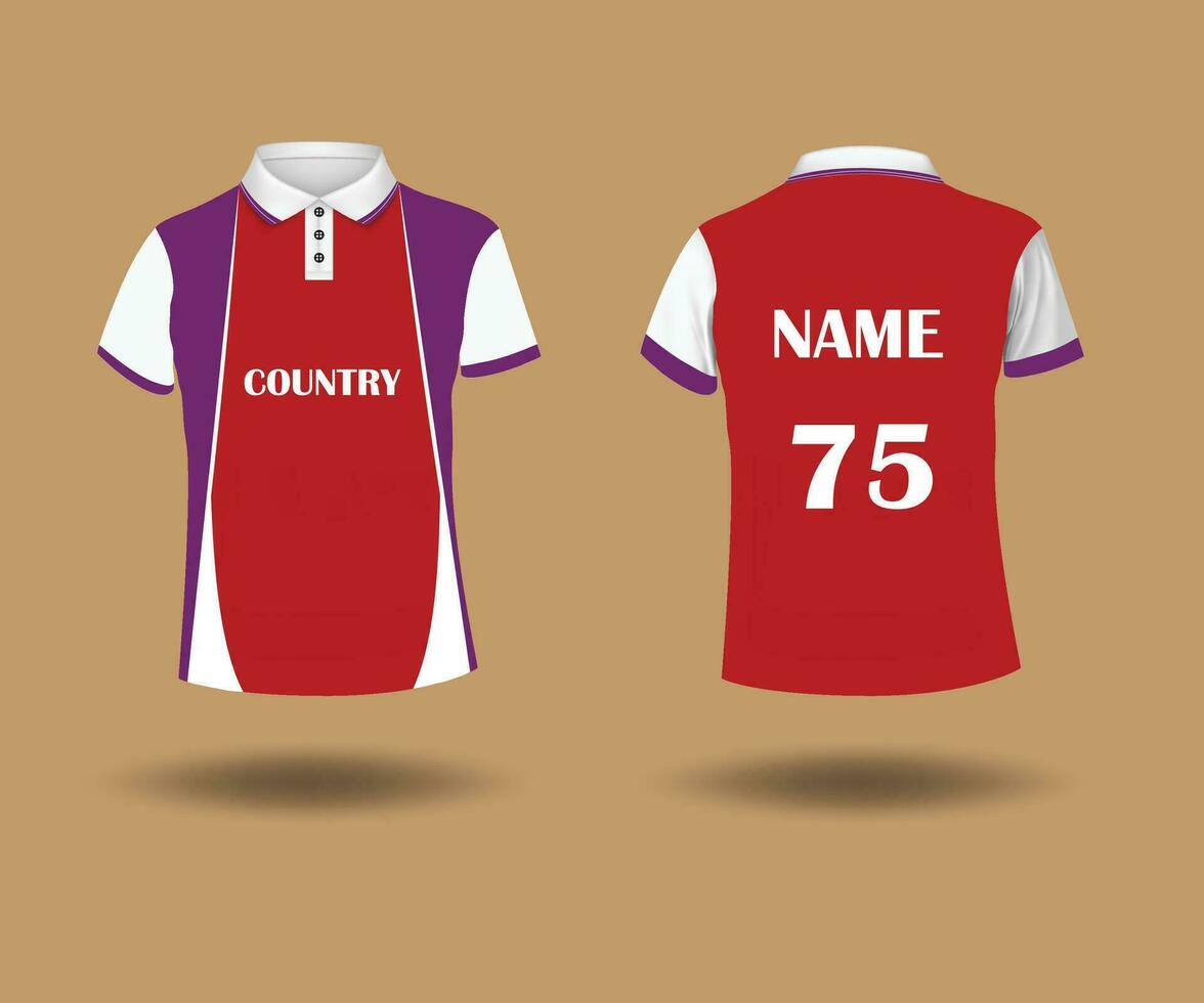 polo Jersey t overhemd ontwerp vector