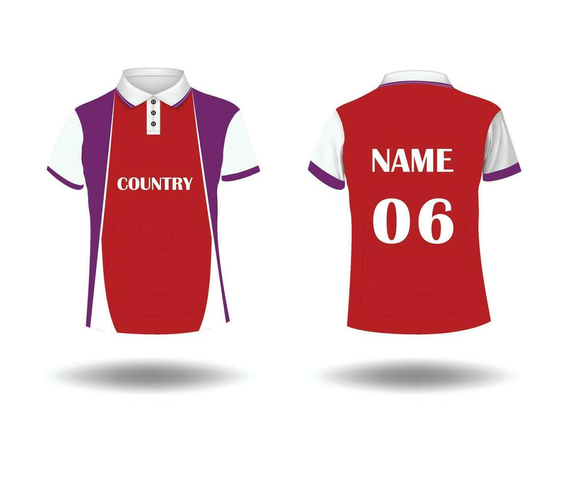 polo Jersey t overhemd ontwerp vector