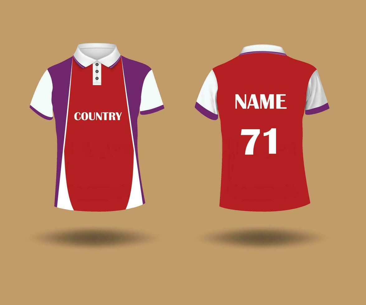 polo Jersey t overhemd ontwerp vector