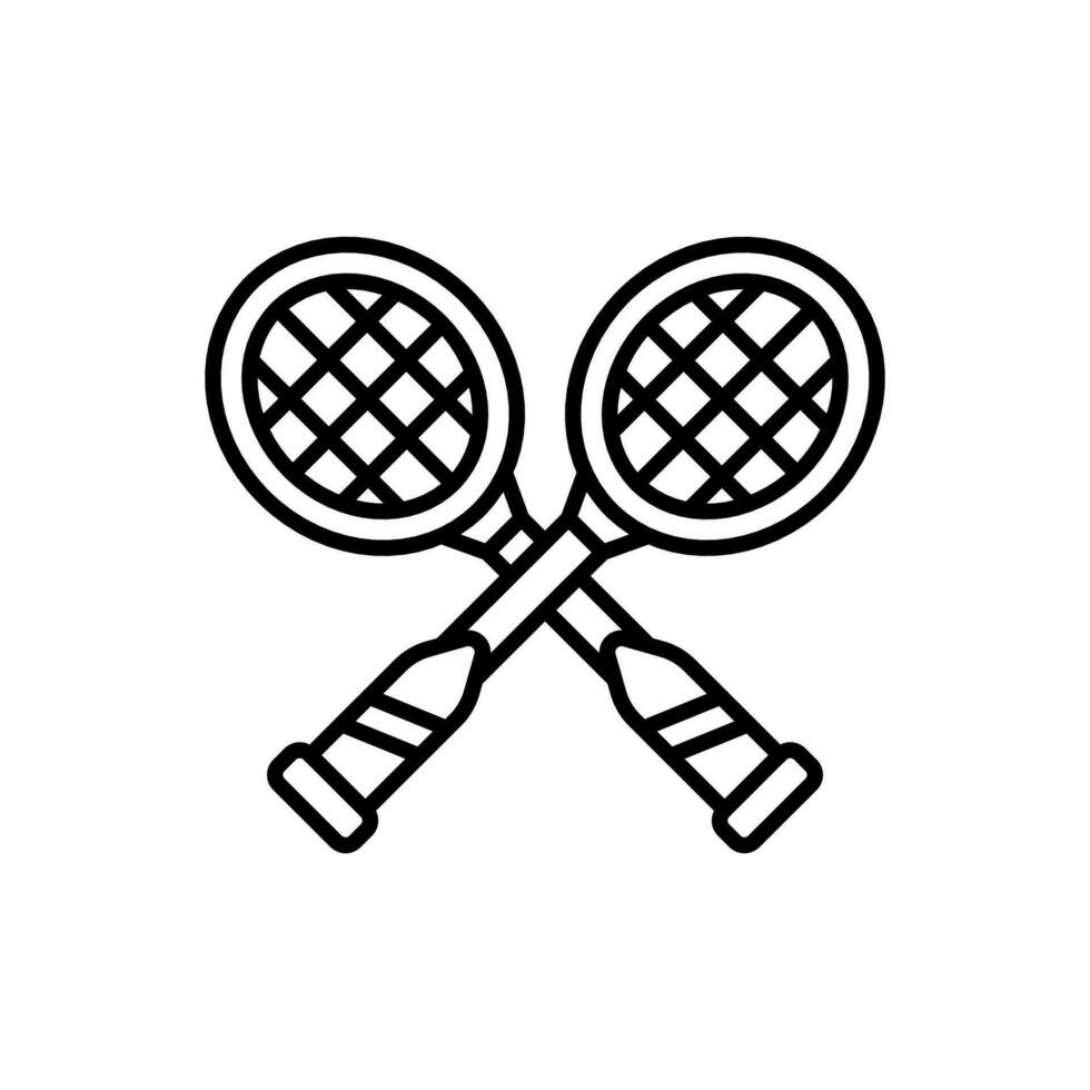 badminton icoon in vector. illustratie vector