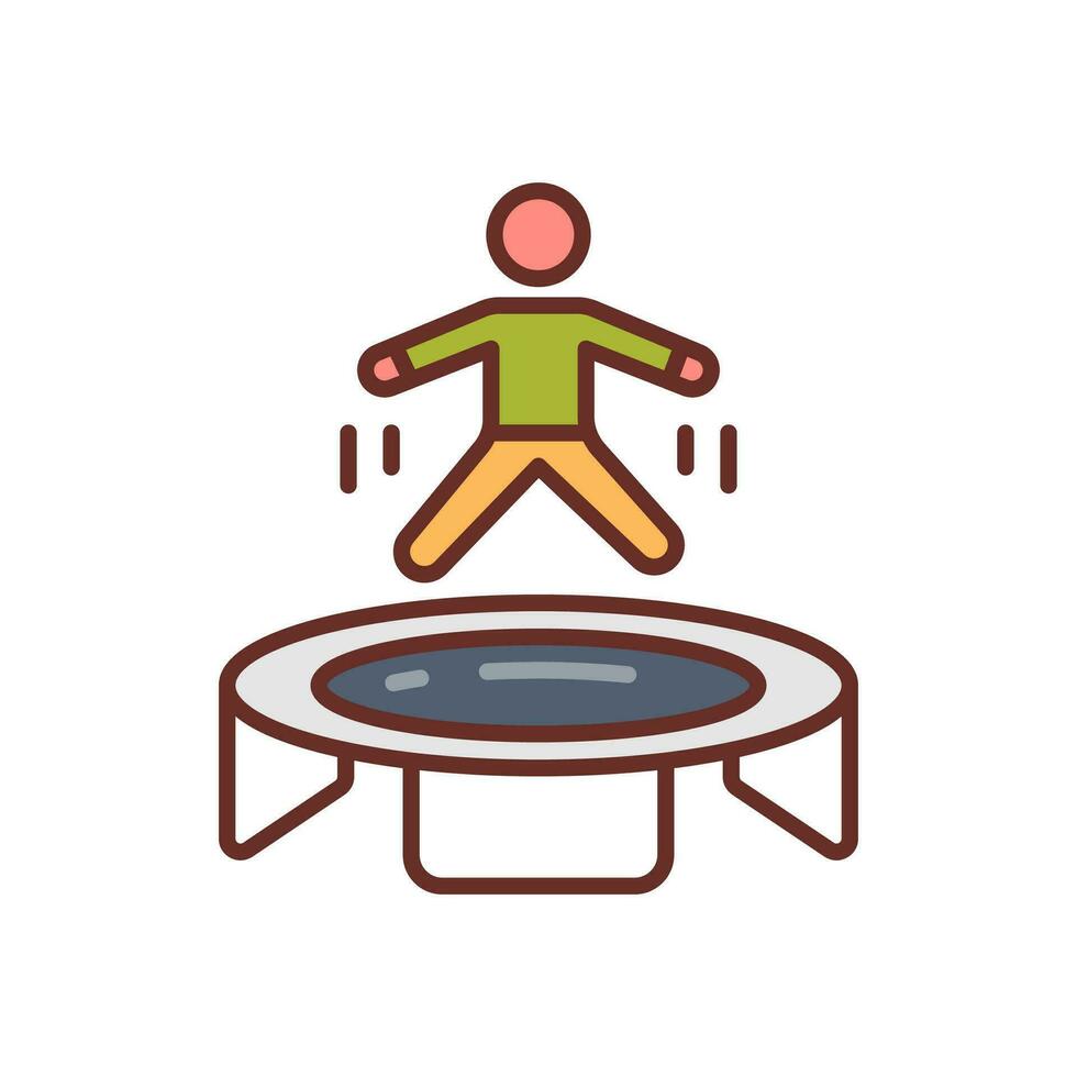 trampoline icoon in vector. illustratie vector