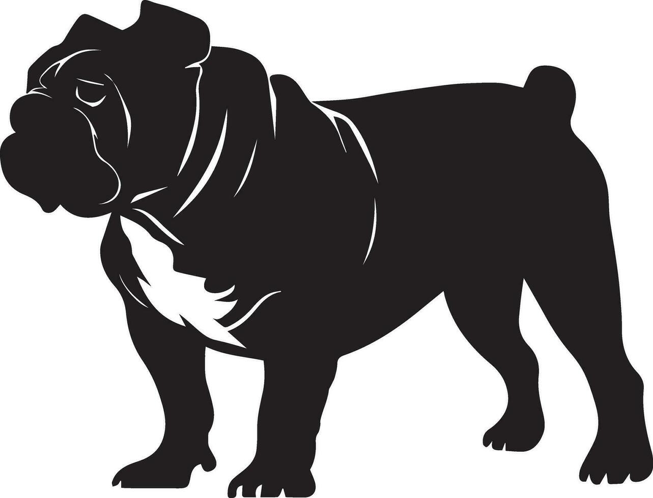 stier hond vector silhouet illustratie