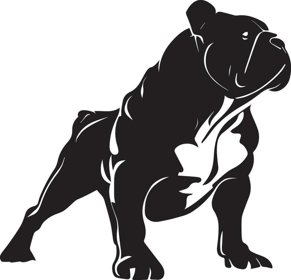 stier hond vector silhouet illustratie