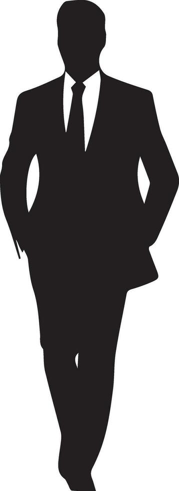 elegant Mens vector silhouet illustratie