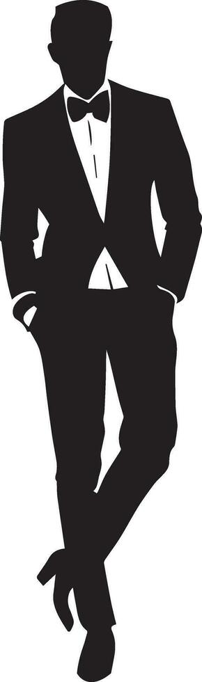 elegant Mens vector silhouet illustratie