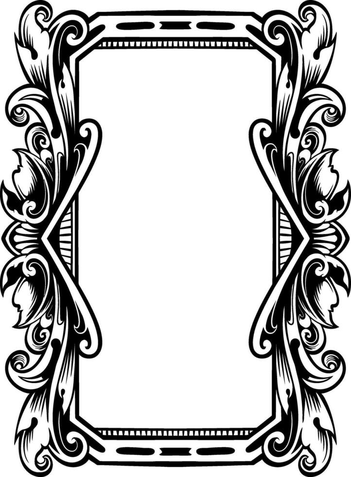 luxe kader ornament bruiloft decoratie vector