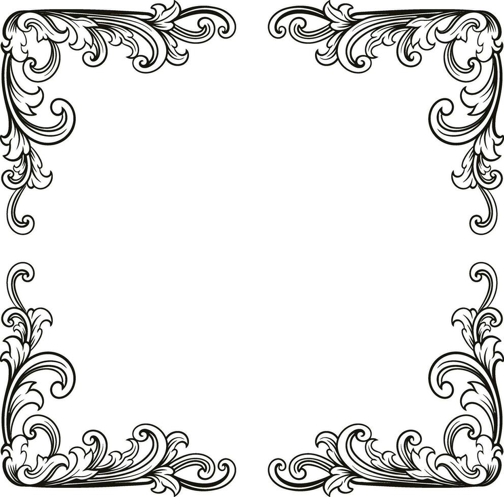 luxe kader ornament bruiloft decoratie vector