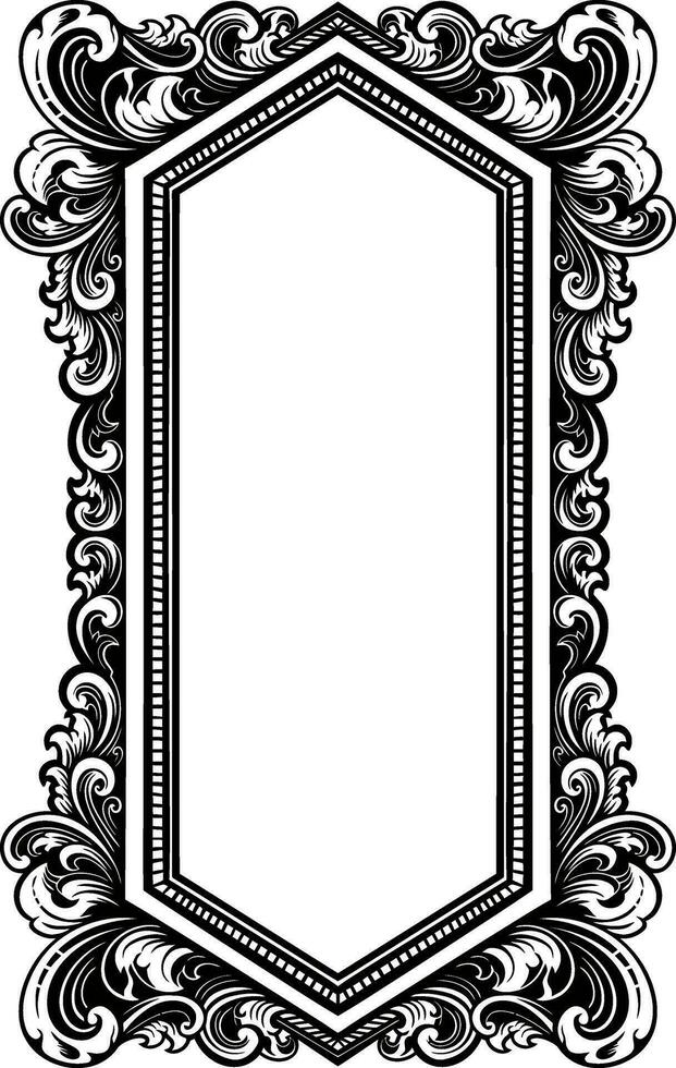 luxe kader ornament bruiloft decoratie vector